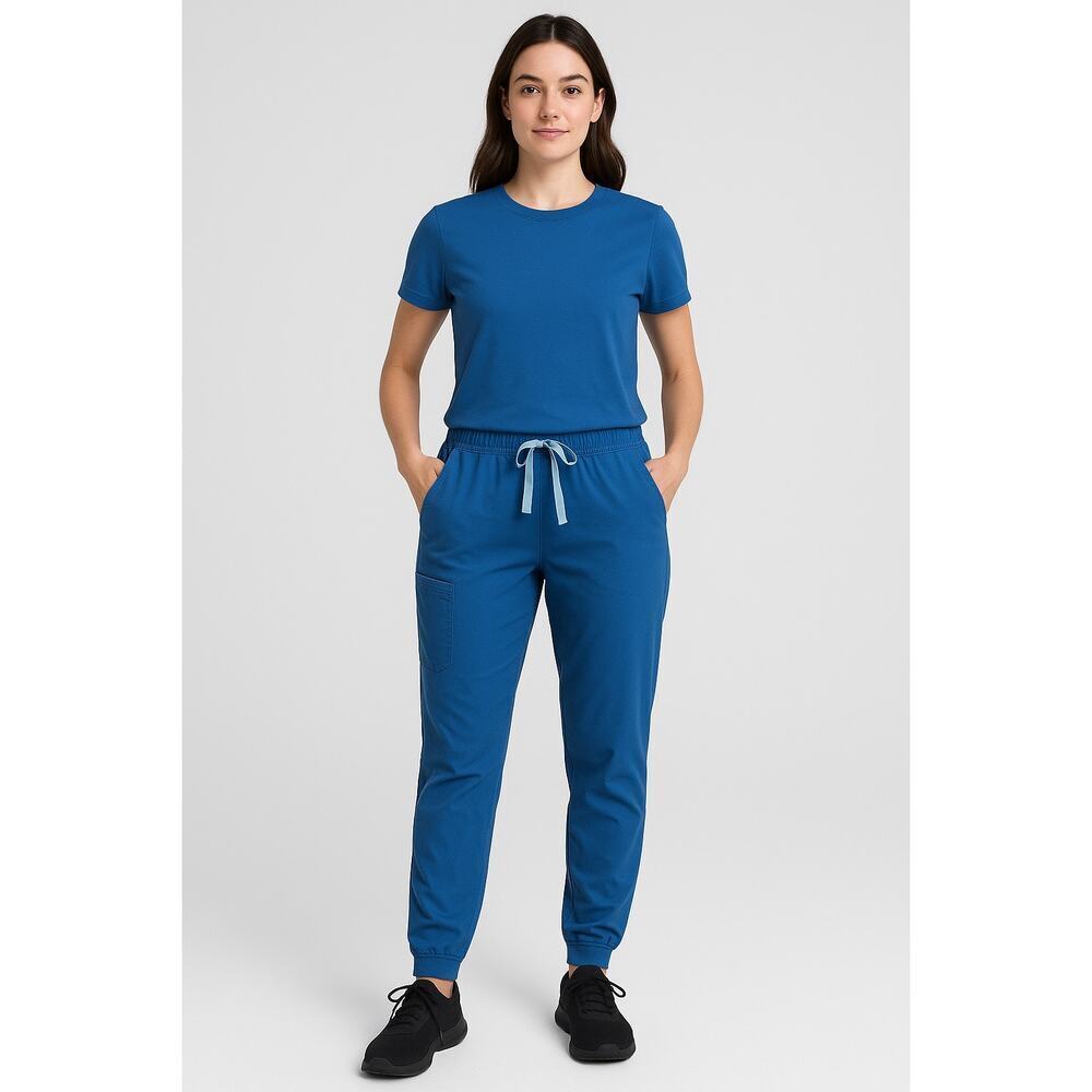 Figs Women’s Blue Scrub Pants XXL Petite Jogger Style